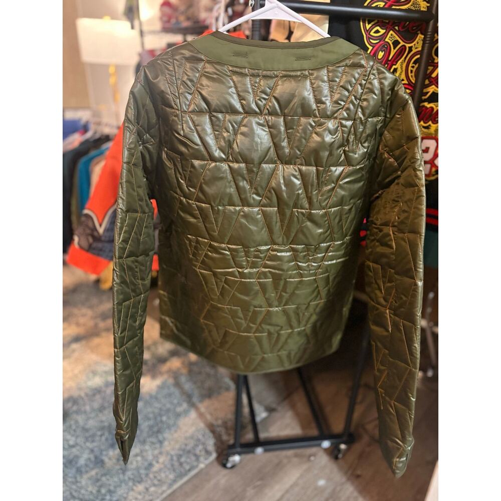 NEW SZ L - Vlone  Guilted Coat, Army Green - Picture 2 of 4